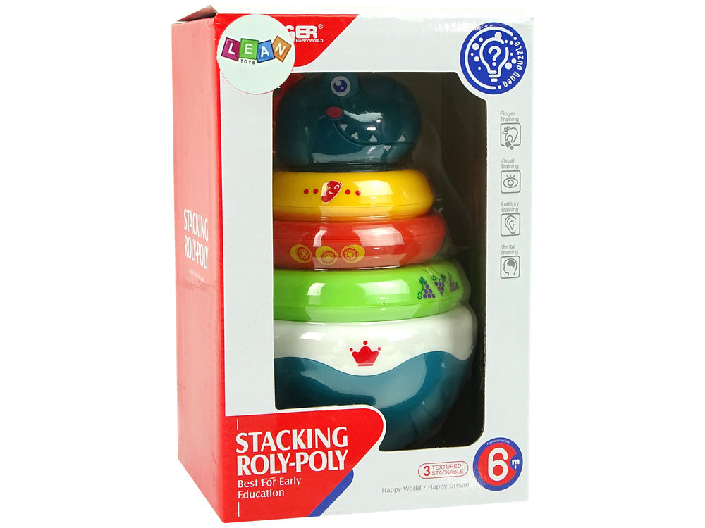 Chrastítko drak s barevnými kroužky – pro nejmenší