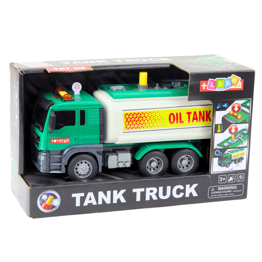 Cisternové auto s vodou – světla zvuky hadice | zelené 1:14