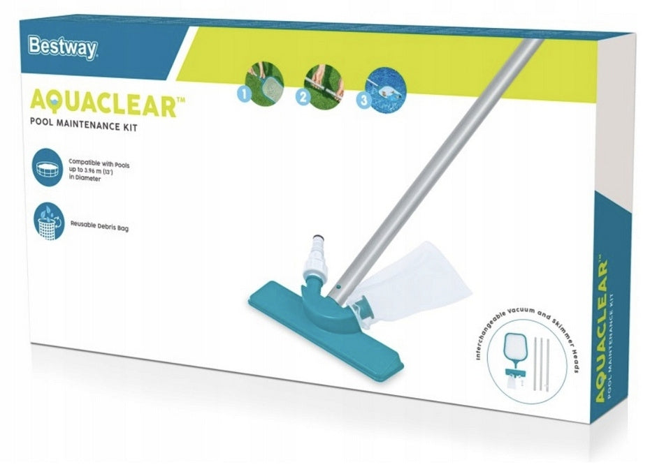 Čisticí sada na bazén s odkurzačem a sítkou – Bestway 58013