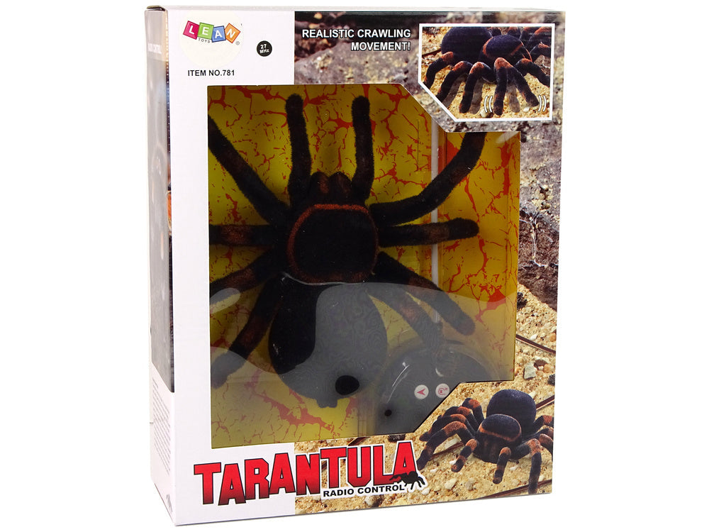Dálkově ovládaný pavouk tarantule – s pilotem | černý