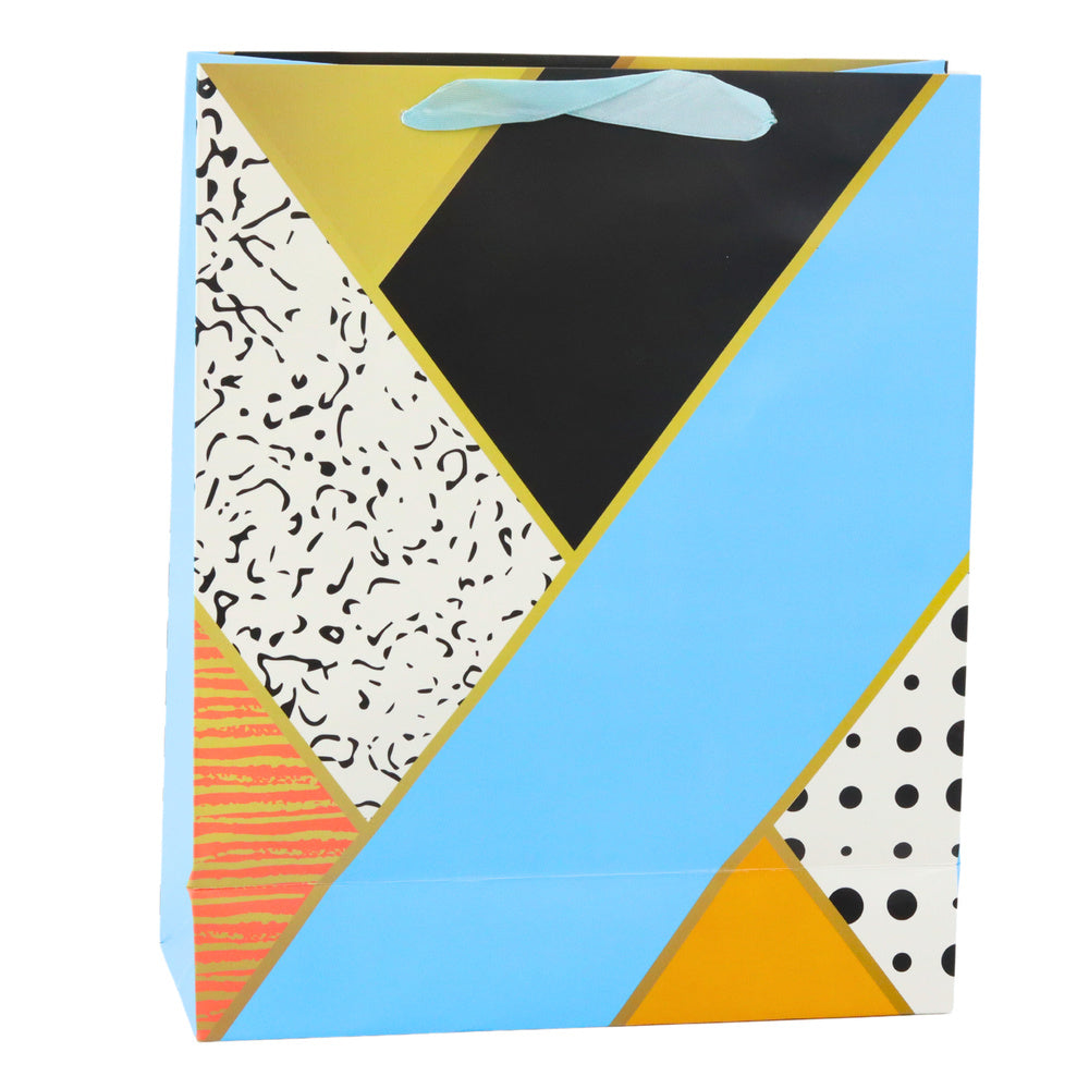 Dárková taška papírová geometrické vzory – 32x26x12 cm