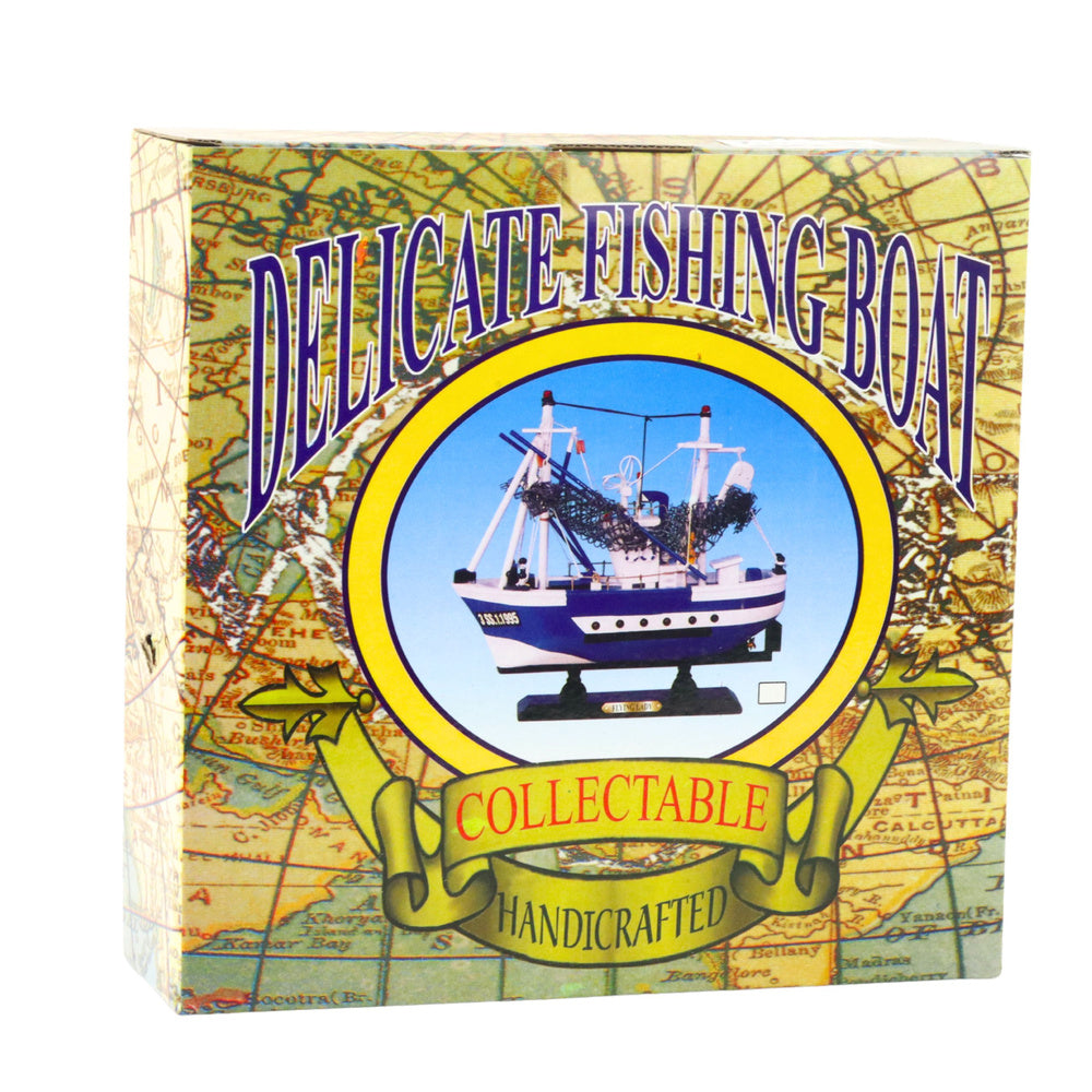 Dekorativní model rybářského kutra Flying Lady – 24x23cm