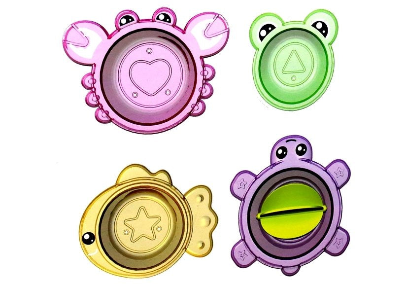 Delfín s mořskými formičkami do koupele s přísavkami