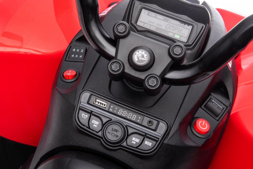 Dětská čtyřkolka na akumulátor – Can Am Renegade | červená