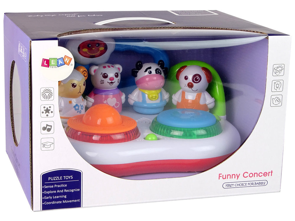 Dětská DJ konzole se zvířátky – světla zvuky hudba