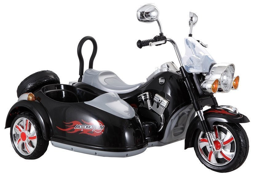 Dětská elektrická motorka na akumulátor s košíkem SX138 černá