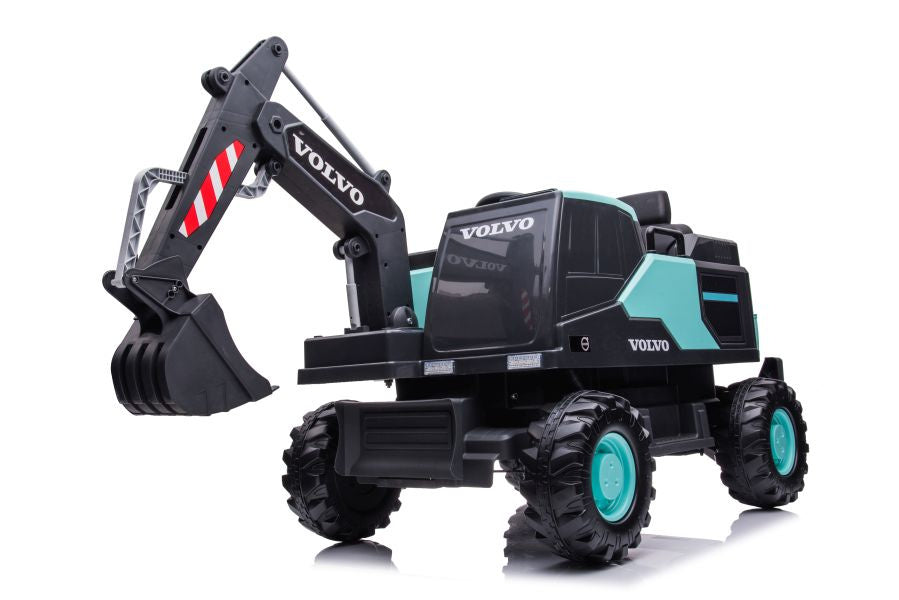 Dětská koparka na akumulátor s bazénkem a míčky Volvo modrá