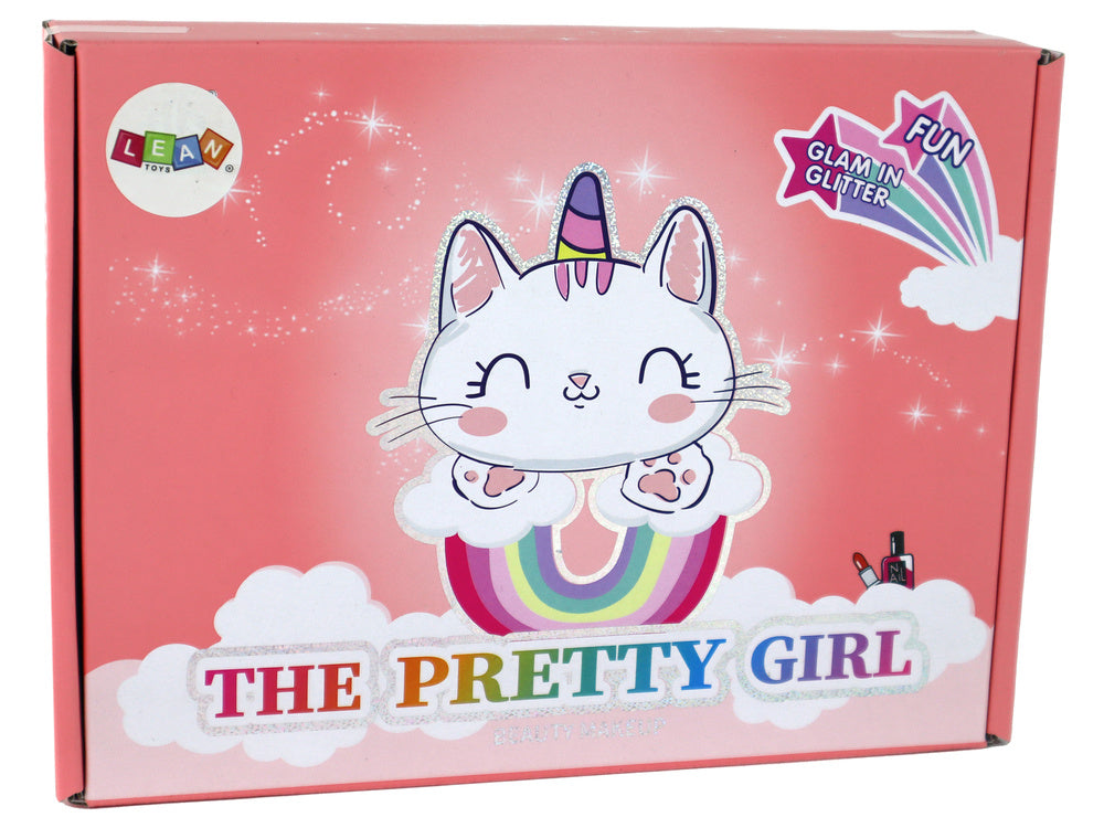 Dětská kosmetická sada – s lakem na nehty a očními stíny