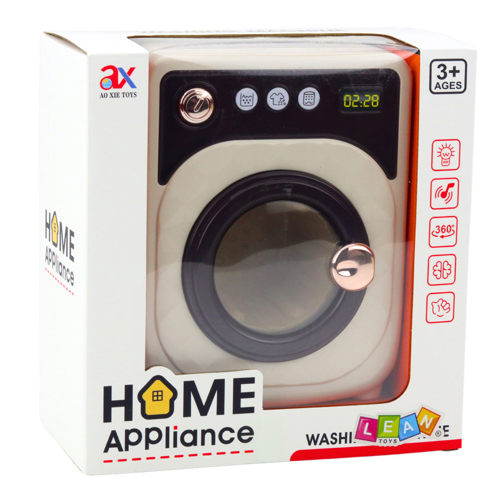 Dětská pračka se světly a zvuky otočný buben bílá