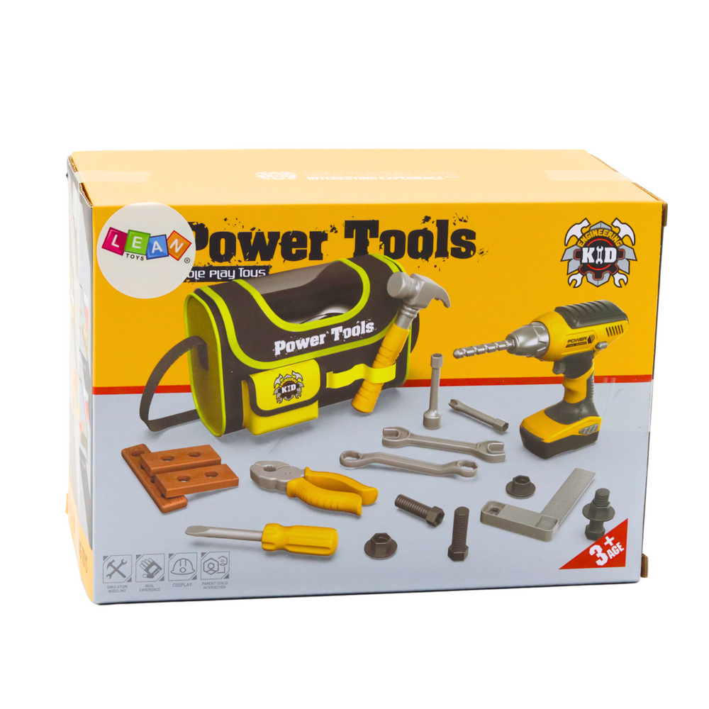 Dětská sada nářadí s vrtačkou na baterie a taškou