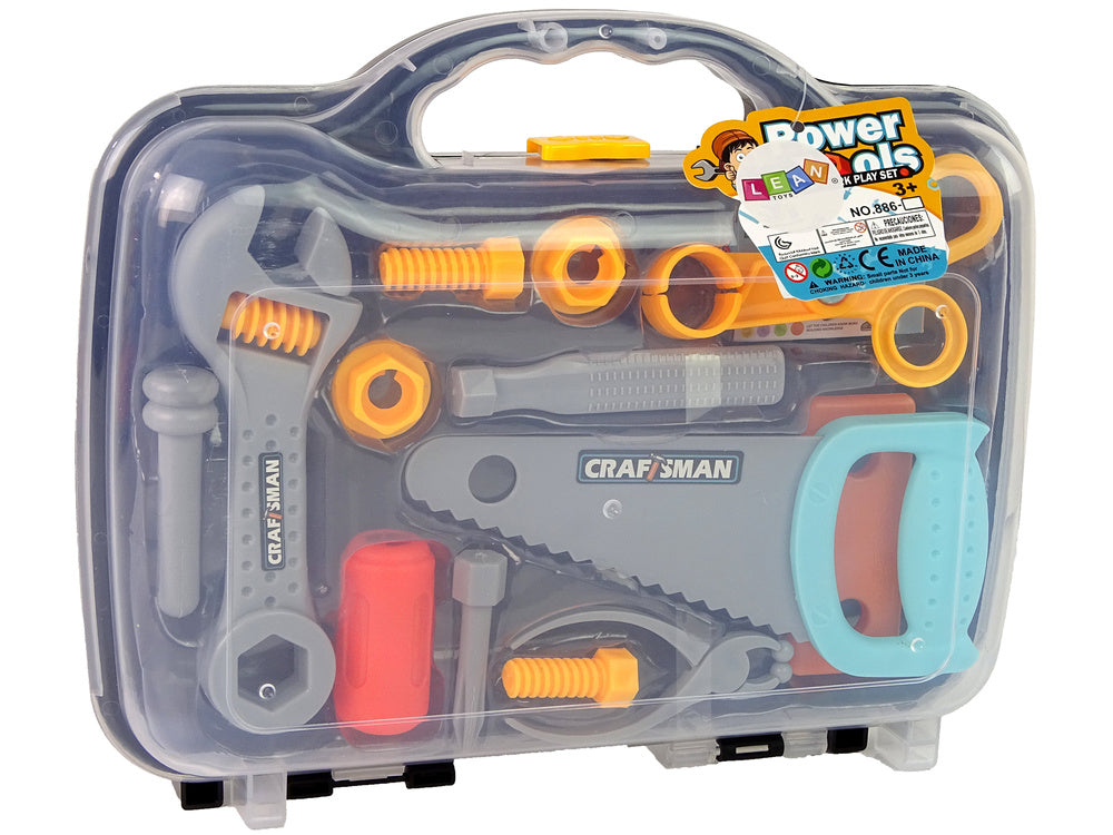 Dětská sada nářadí v kufříku – s pilou a šroubovákem