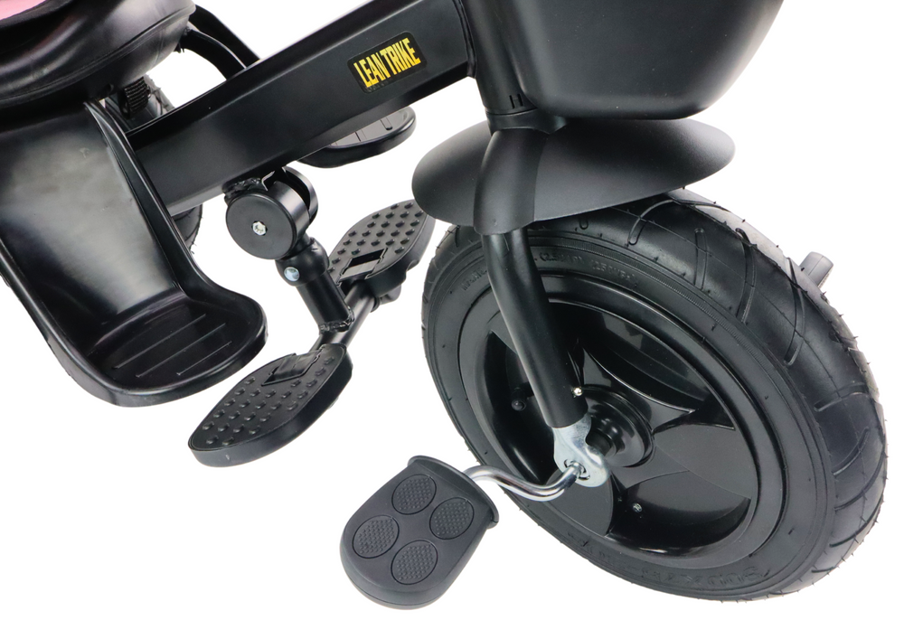 Dětská tříkolka s vodítkem – baldachýn PRO550 | černá