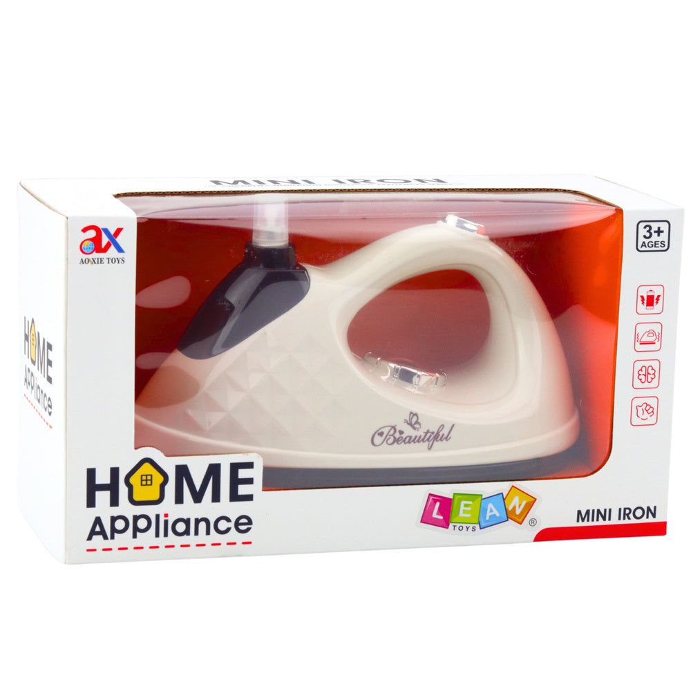 Dětská žehlička se sprejovačem – světly a zvuky | krémová