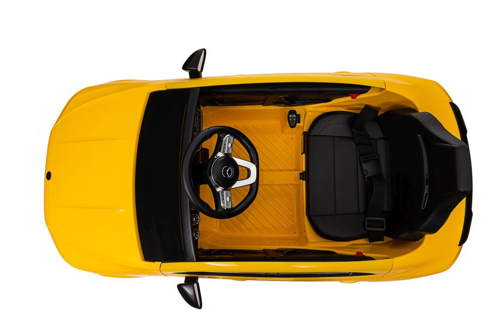 Dětské elektrické auto Mercedes CLA 45s AMG 4x4 žluté