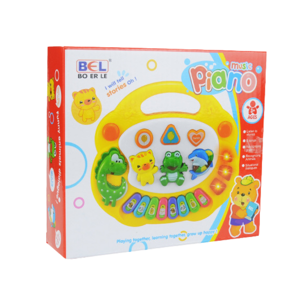 Dětské pianino se zvuky zvířat – interaktivní s melodiemi