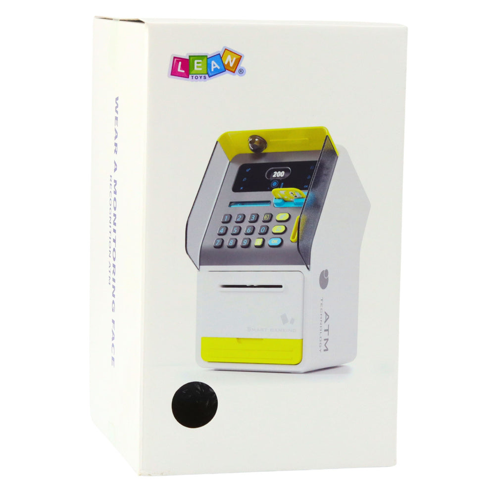 Dětský bankomat pokladnička – s PIN kódem a kartou | růžový