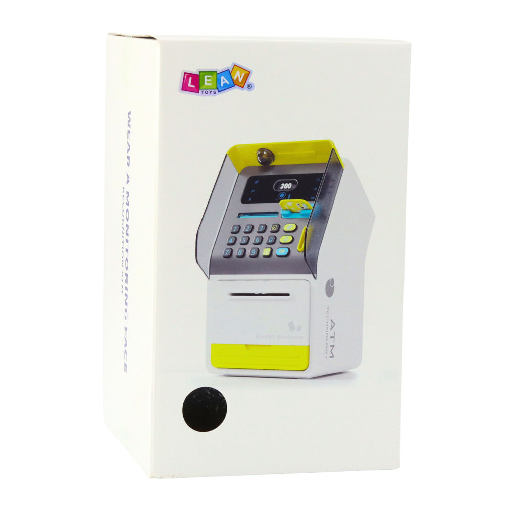 Dětský bankomat pokladnička – s PIN kódem a kartou | žlutý