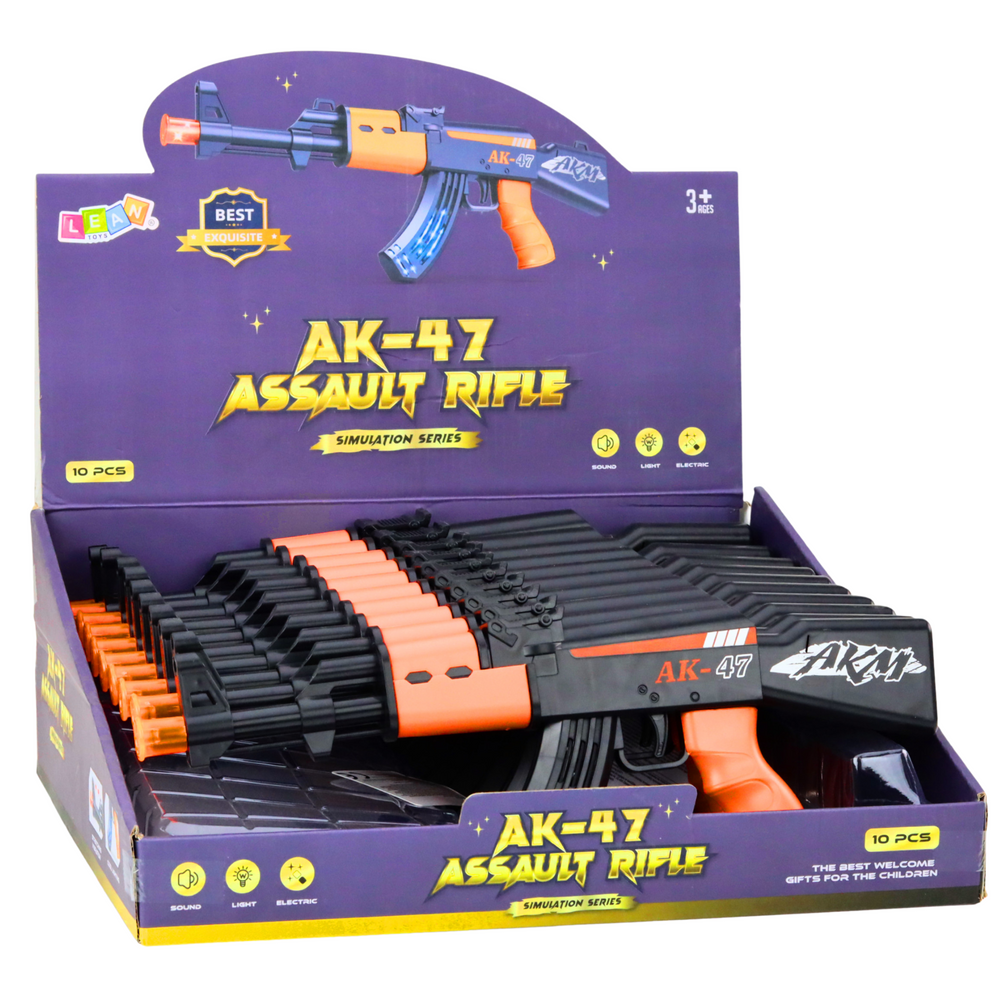 Dětský elektrický samopal AK47 – se světly a zvuky