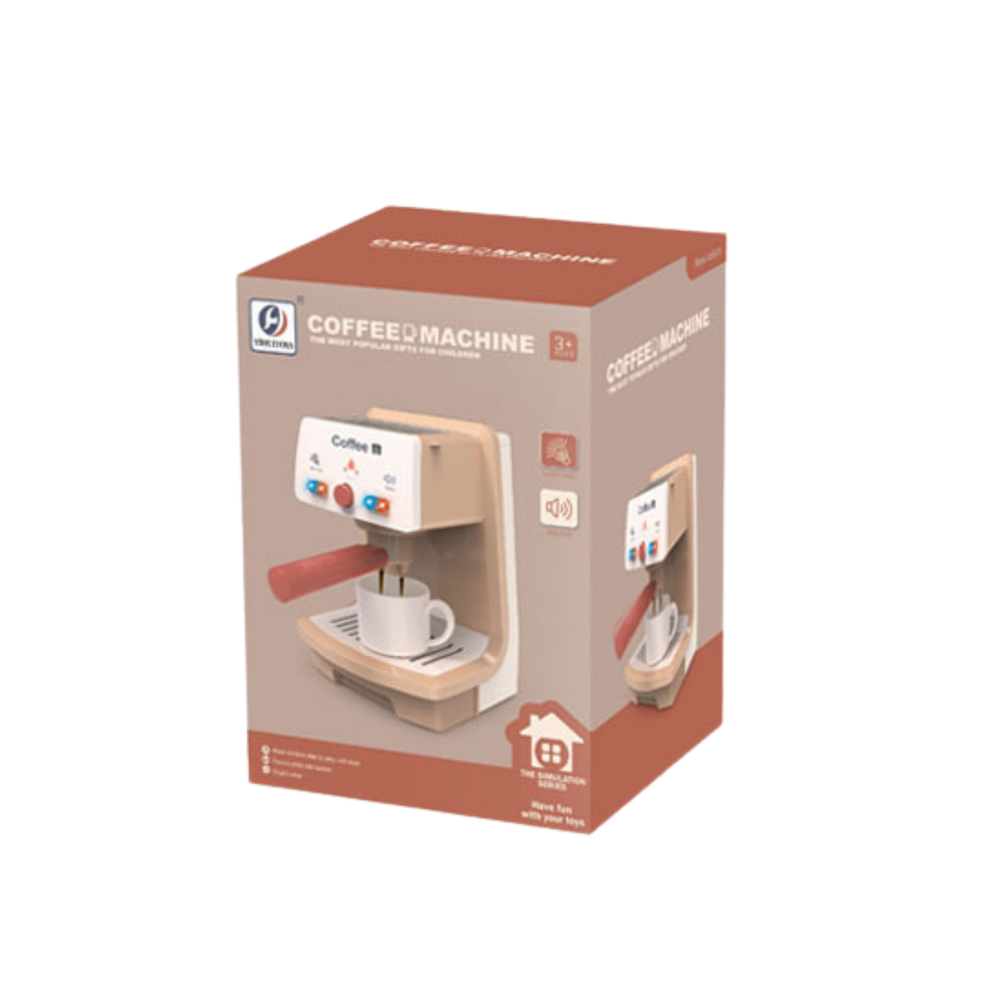 Dětský kávovar se světly a zvuky – s šálkem a portafiltrem