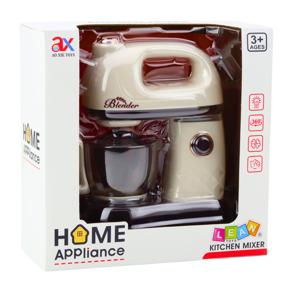 Dětský kuchyňský mixér s otočným šlehačem 360° a světly bílý