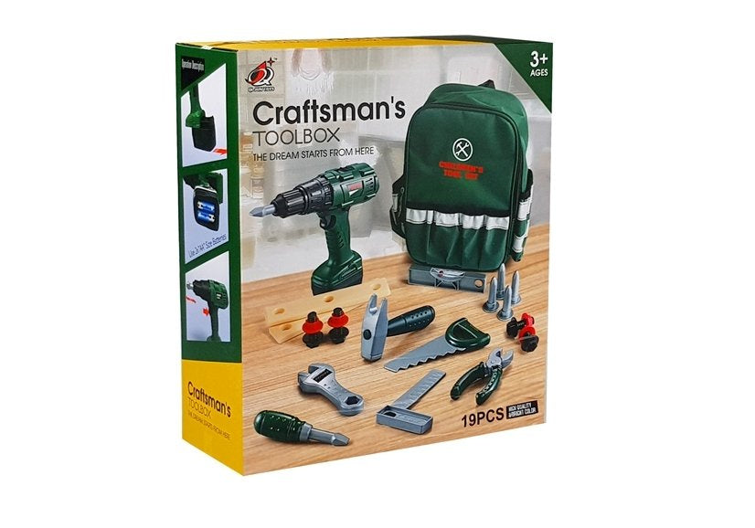 Dětský kufřík s nářadím a vrtačkou – pro malé kutily
