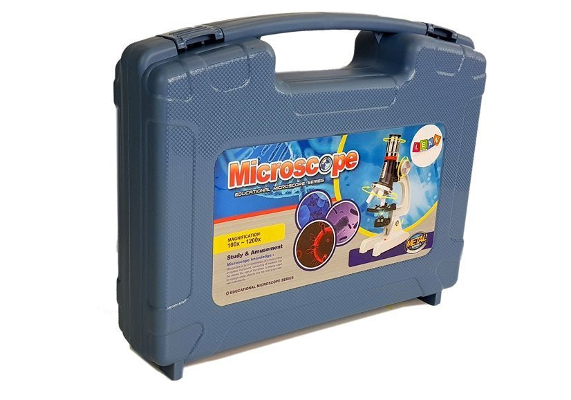 Dětský mikroskop v kufříku s příslušenstvím 100x 400x 1200x