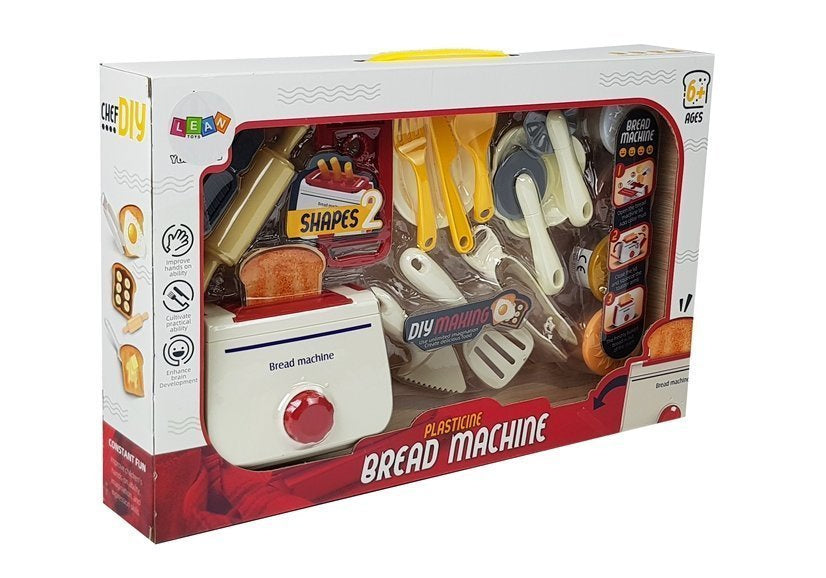 Dětský toster s plastelínou a příslušenstvím 4 barvy