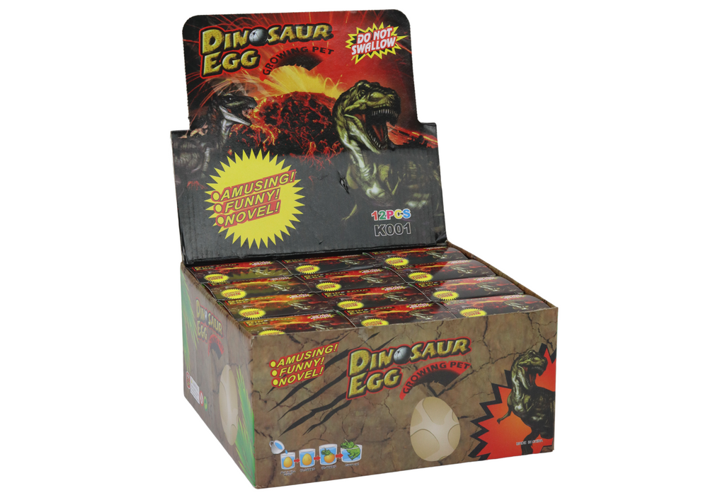 Dinosauří vejce líhnoucí se – rostoucí ve vodě 6cm