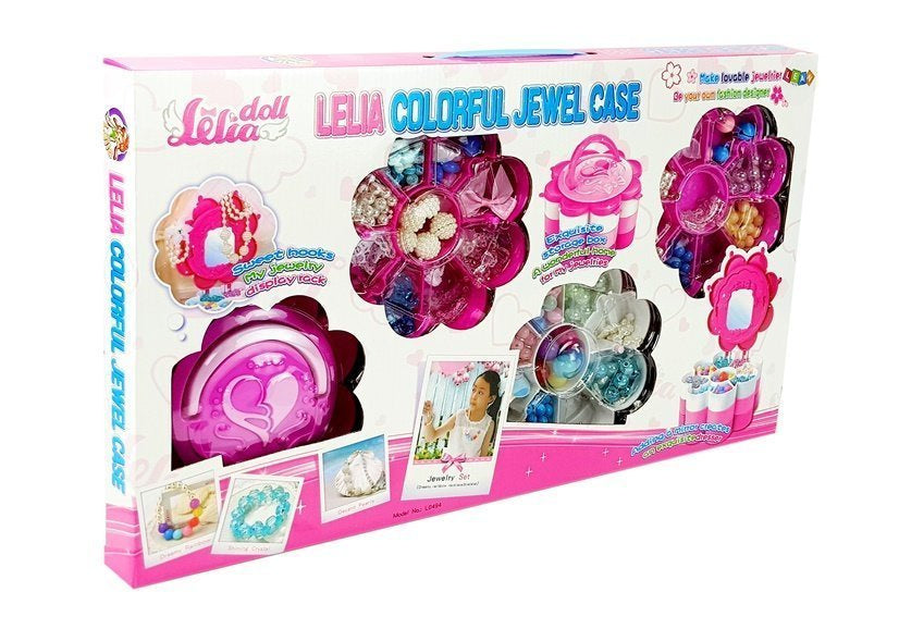 DIY set korálků na šperky se skládacím zrcátkem – Leantoys