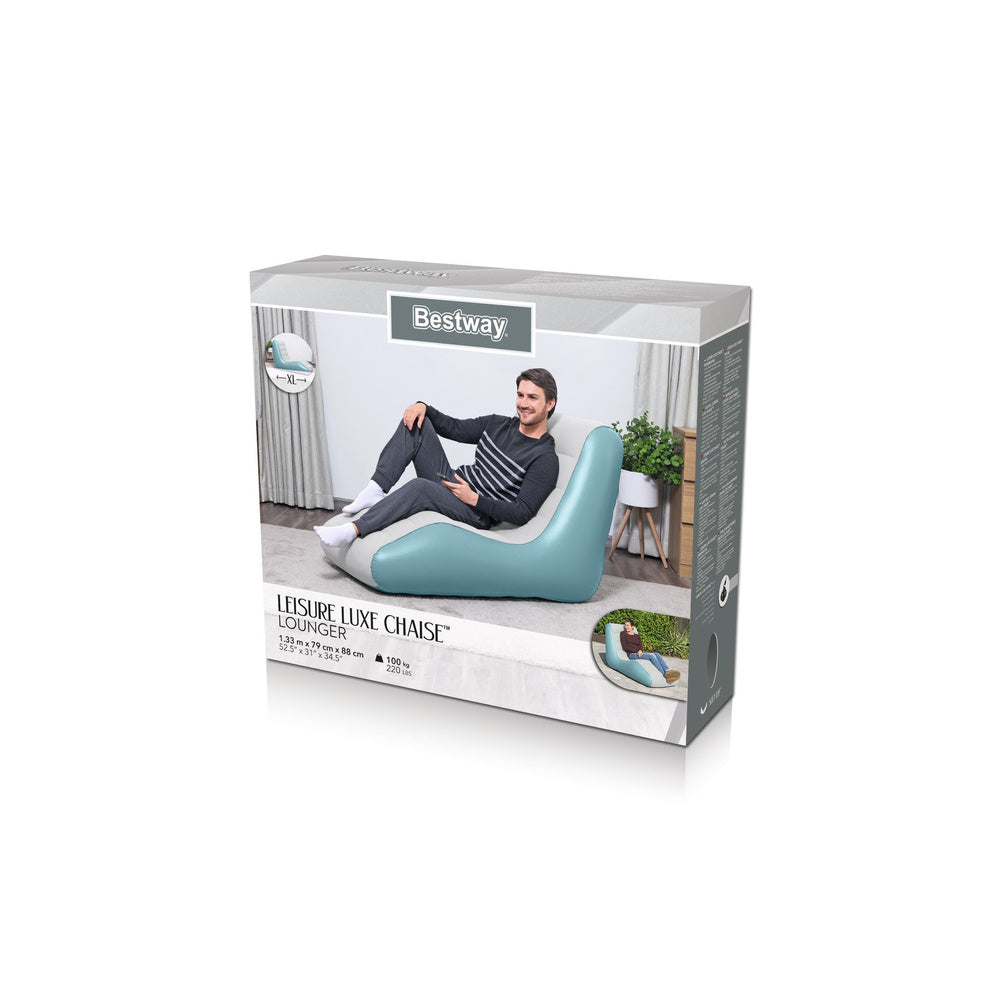 Dmuchací křeslo Bestway 75127 s flokovaným povrchem
