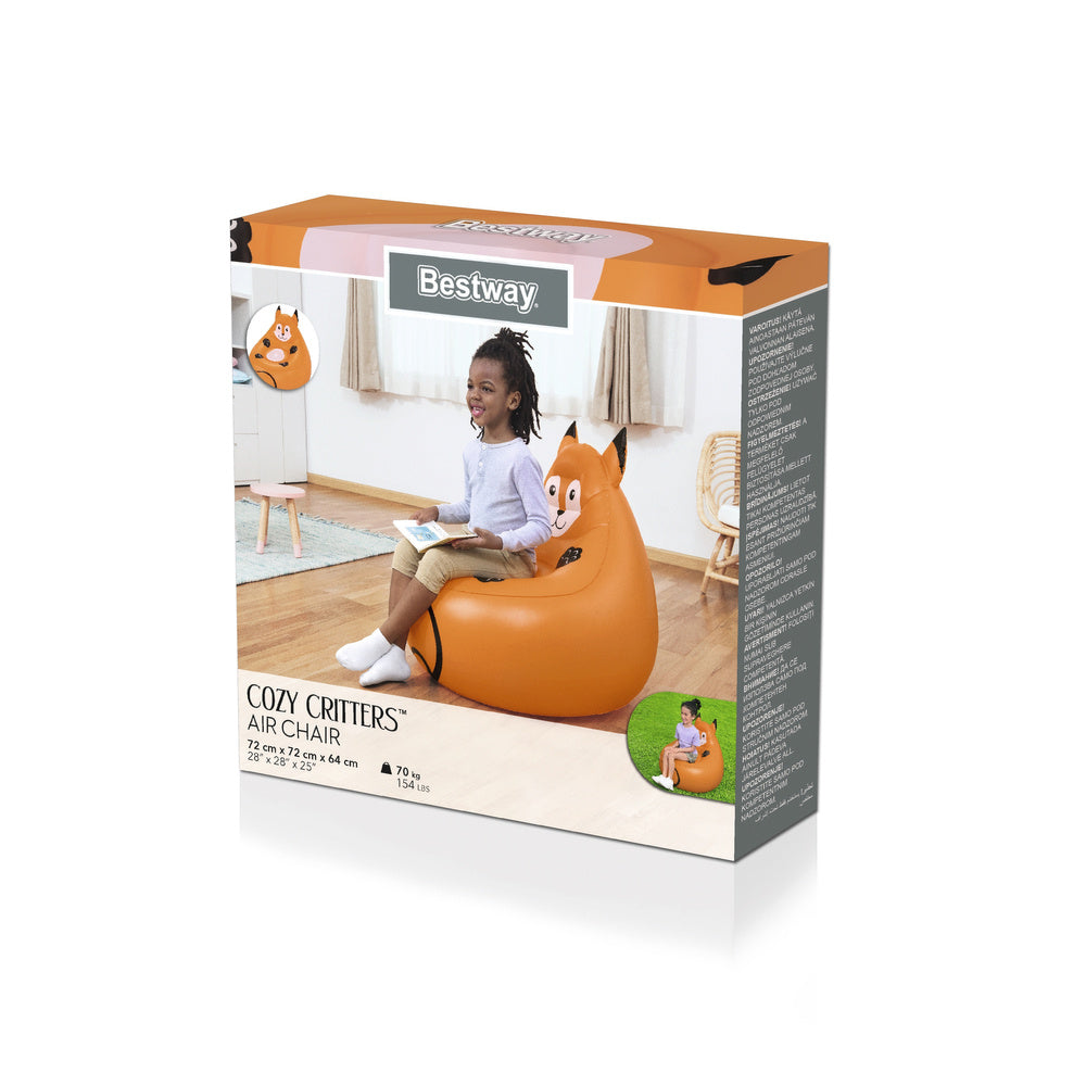 Dmuchací křeslo Liška 72x72x64 cm – s třpytkami | Bestway