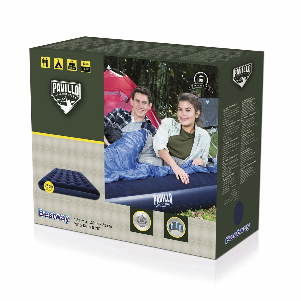 Dmuchací matrace 191x137 cm – pro 2 osoby s velurem | Bestway