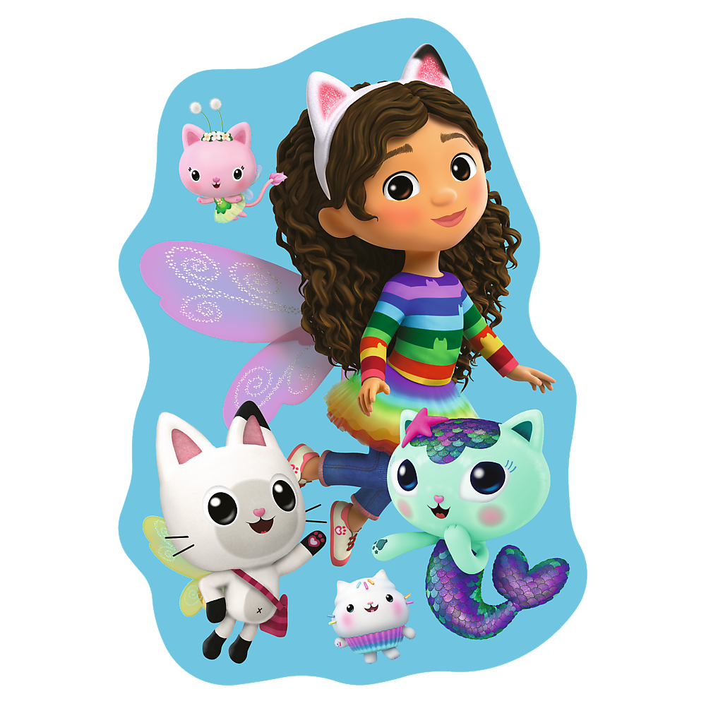 Dřevěné puzzle konturové 50 dílků Veselá Gabby – Trefl