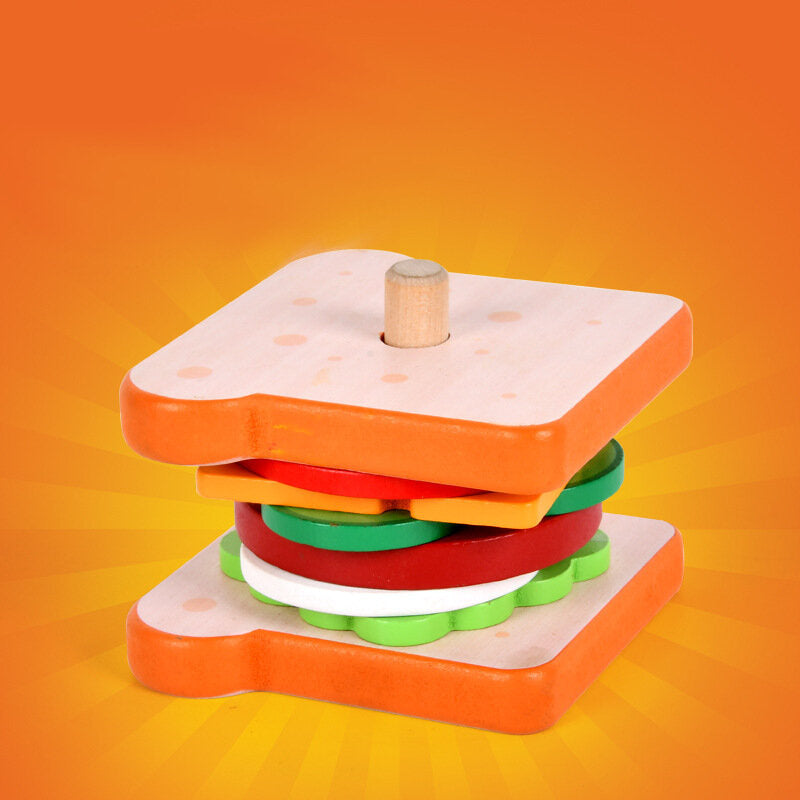 Dřevěný sendvič 8 dílů s kartami receptů 10 ks