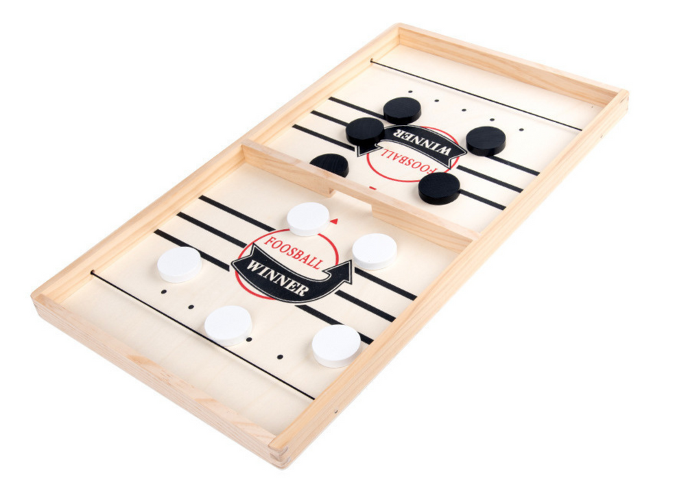 Dřevěný stolní hokej katapultový cymbergaj 36cm pro 2 hráče