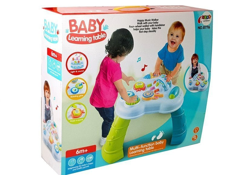 Edukační stolek narozeninové sladkosti se zvuky pro kojence