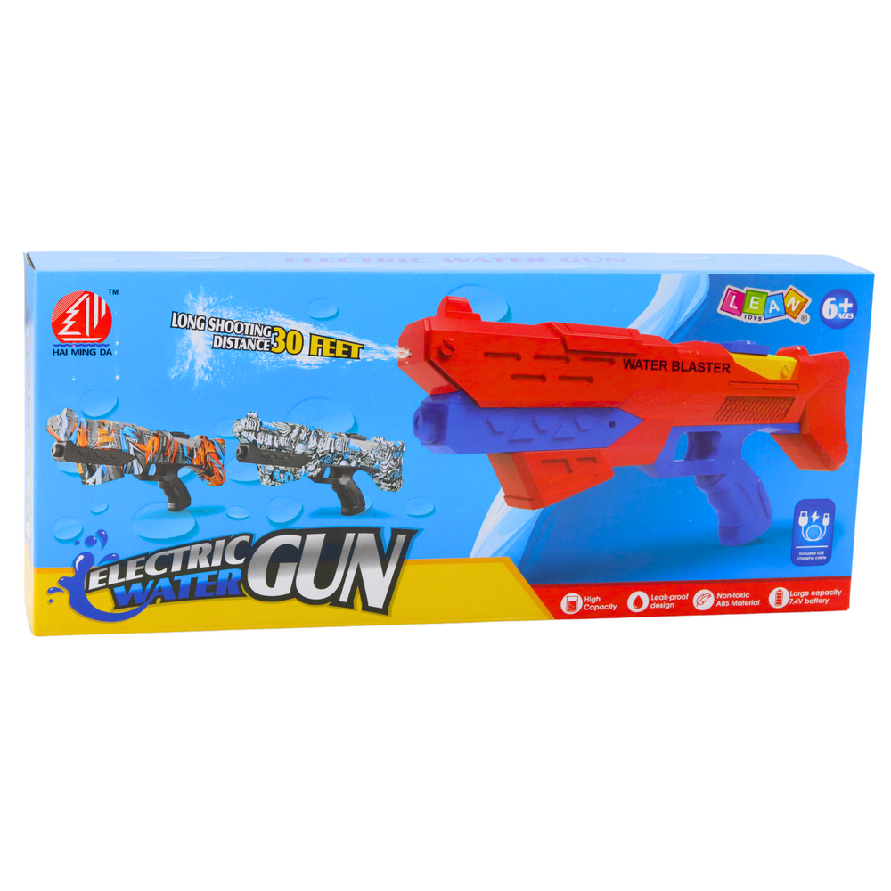Elektrická vodní pistole automatická – dosah 10m | modrá