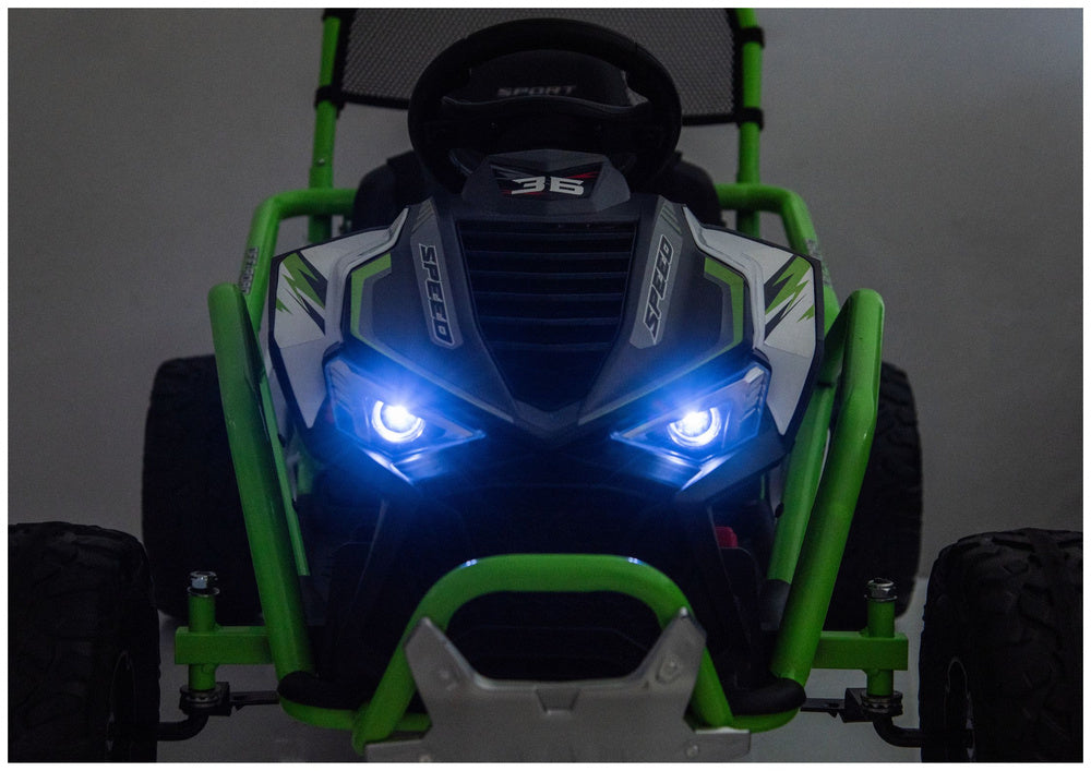 Elektrické autíčko DM-107 24V s tichým motorem – zelené