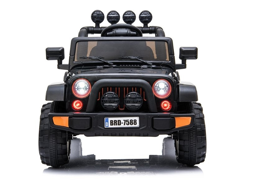 Elektrické autíčko Jeep BRD-7588 černé 4x4 – dálkové ovládání