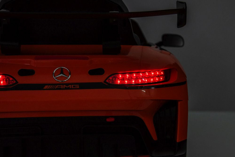 Elektrické autíčko Mercedes AMG GT3 oranžové s dálkovým ovládáním