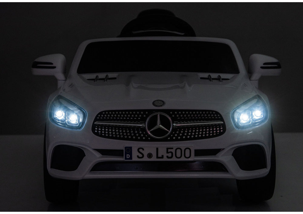 Elektrické autíčko Mercedes SL500 bílé s dálkovým ovládáním