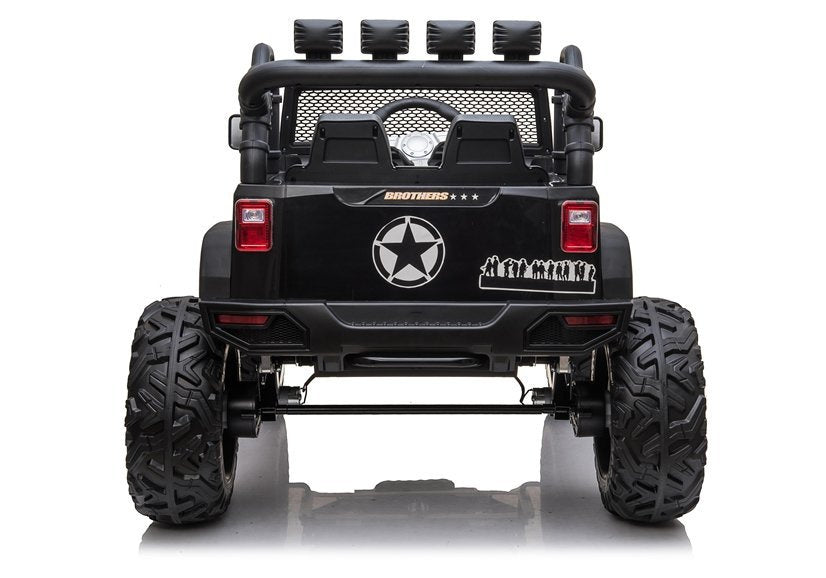 Elektrické auto Jeep JC666 na akumulátor lakované černé