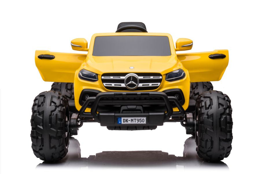 Elektrické auto Mercedes DK MT950 4x4 lakované zlatožluté
