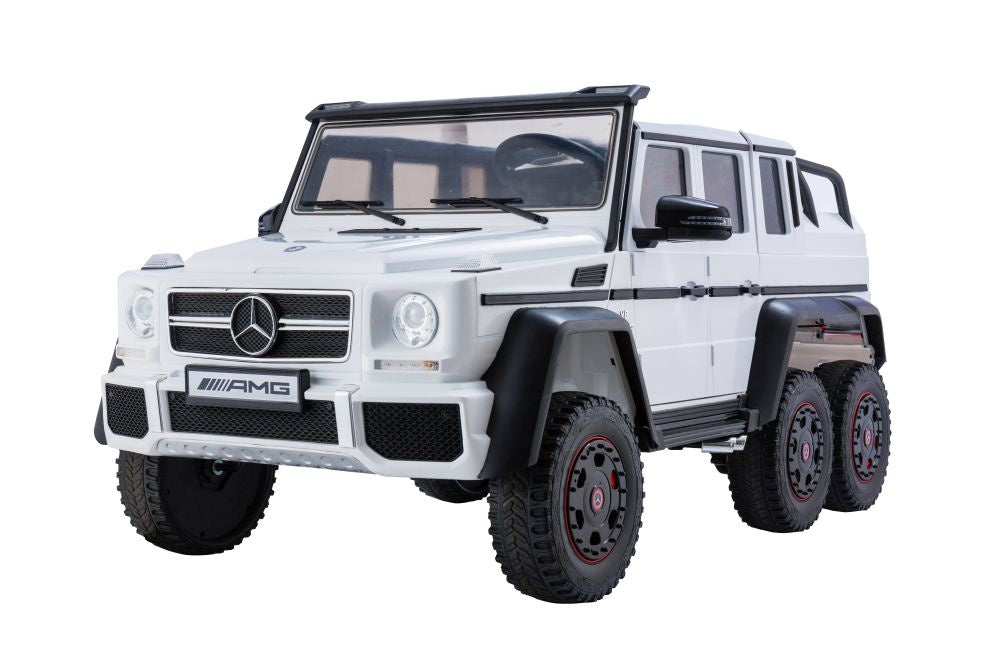 Elektrické auto Mercedes G63 6x4 24V – dětské vozítko | bílé