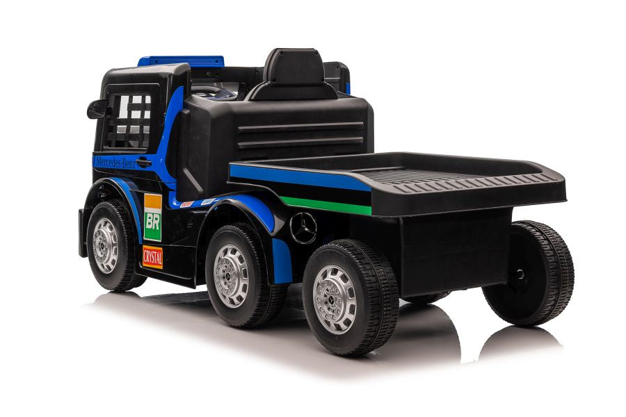 Elektrické auto Mercedes s návěsem a LCD displej – XMX622B modré