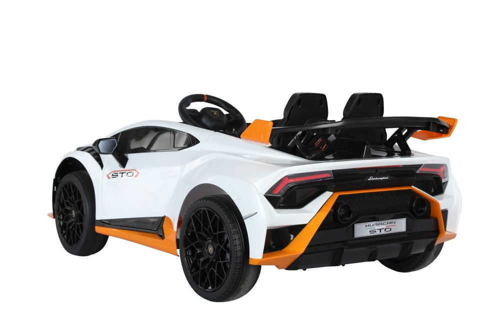 Elektrické auto na akumulátor Lamborghini STO DRIFT bílé