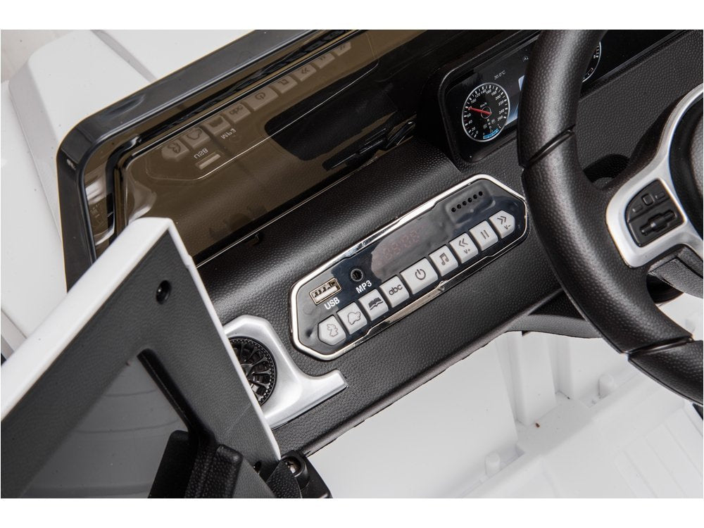 Elektrické auto na akumulátor Mercedes G500 s dálkovým ovládáním bílé