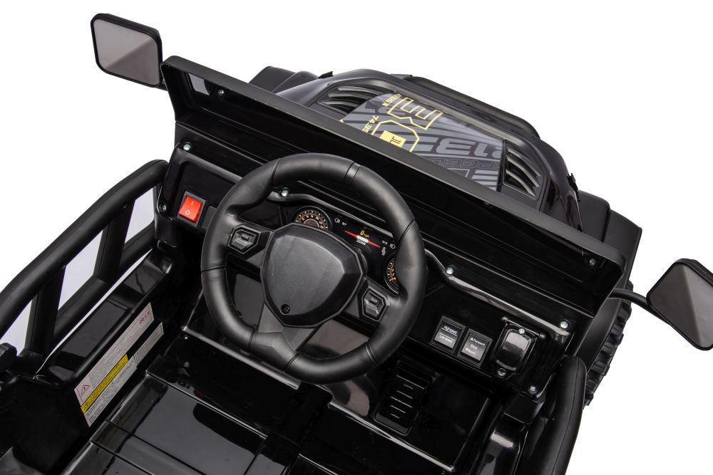 Elektrické auto pro děti YSA8813 černé 24V s dálkovým ovládáním