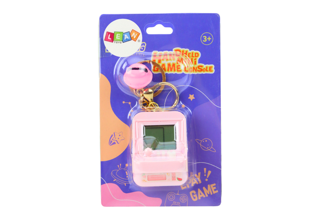 Elektronická hra Tetris kapesní přívěsek na klíče růžová