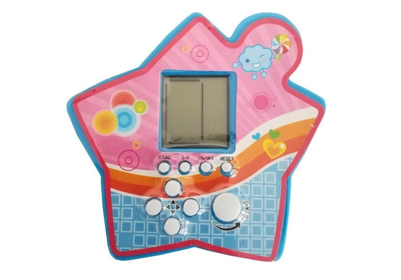 Elektronická kapesní hra Tetris s LCD displejem modrá